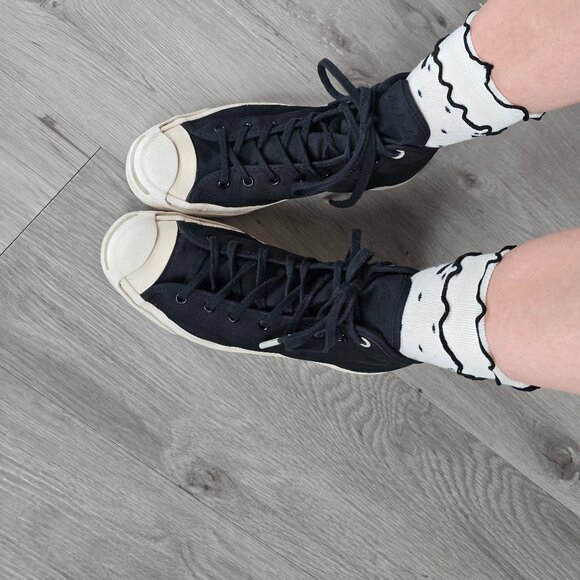 Converse x Hancock Vulcanised Articles Jack Purcell black sneakers | WMS 9.5 - Picture 2 of 11